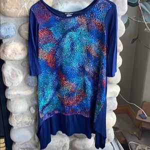 4/$21 Cha cha vente 3/4 sleeve tunic